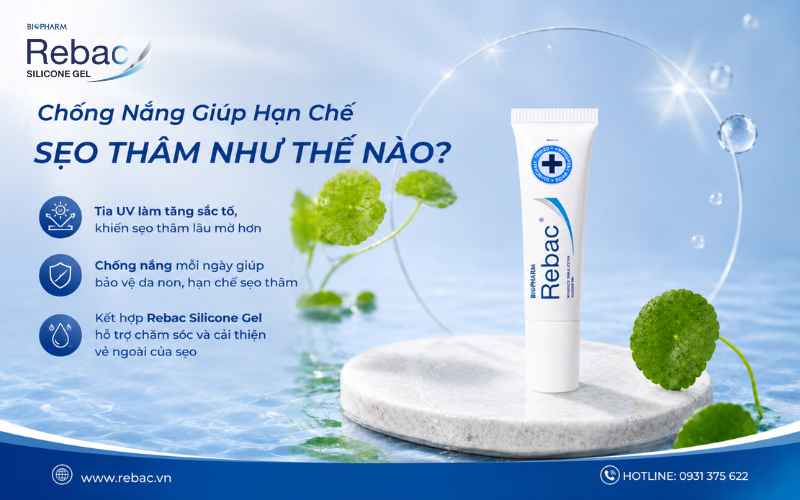  Chống nắng giúp hạn chế sẹo thâm như thế nào