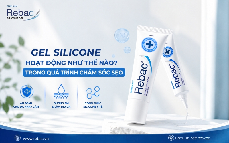 Gel  silicone hoạt động như thế nào để hỗ trợ sẹo