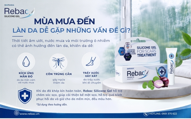 Mùa Mưa Đến, Làn Da Dễ Gặp Những Vấn Đề Gì?